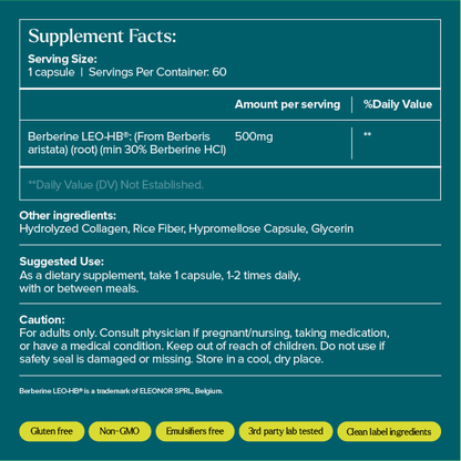SO Science Only Berberine LEO-HB Enhanced Bioavailability